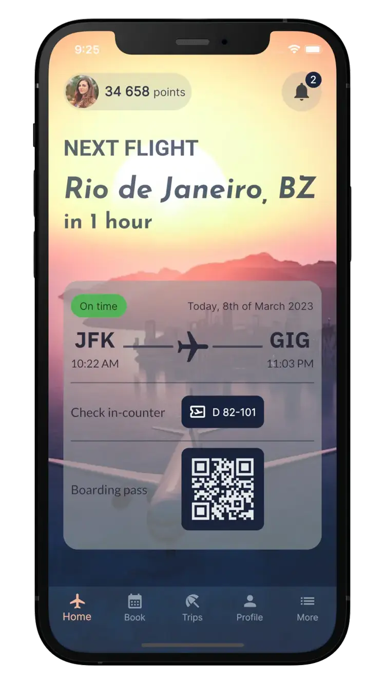 Airline branded app